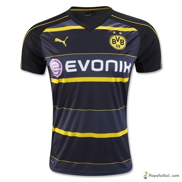 Camiseta Borussia Dortmund Replica Segunda Ropa 2016/17 Negro